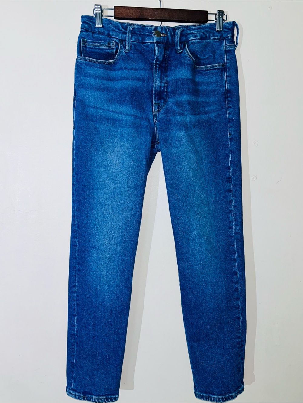 Good American Good Legs Straight Split Pocket Jeans SIZE10/30